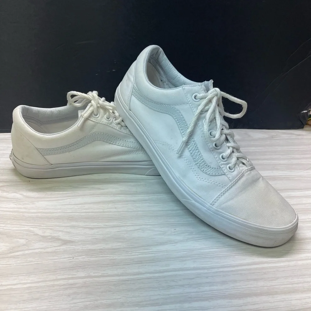 VANS Old Skool True White Size 12